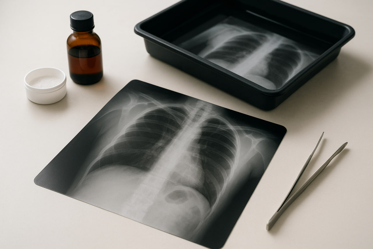 فیلم رادیولوژی آنالوگ 🎞️ | ساختار، کاربرد و مقایسه با دیجیتال