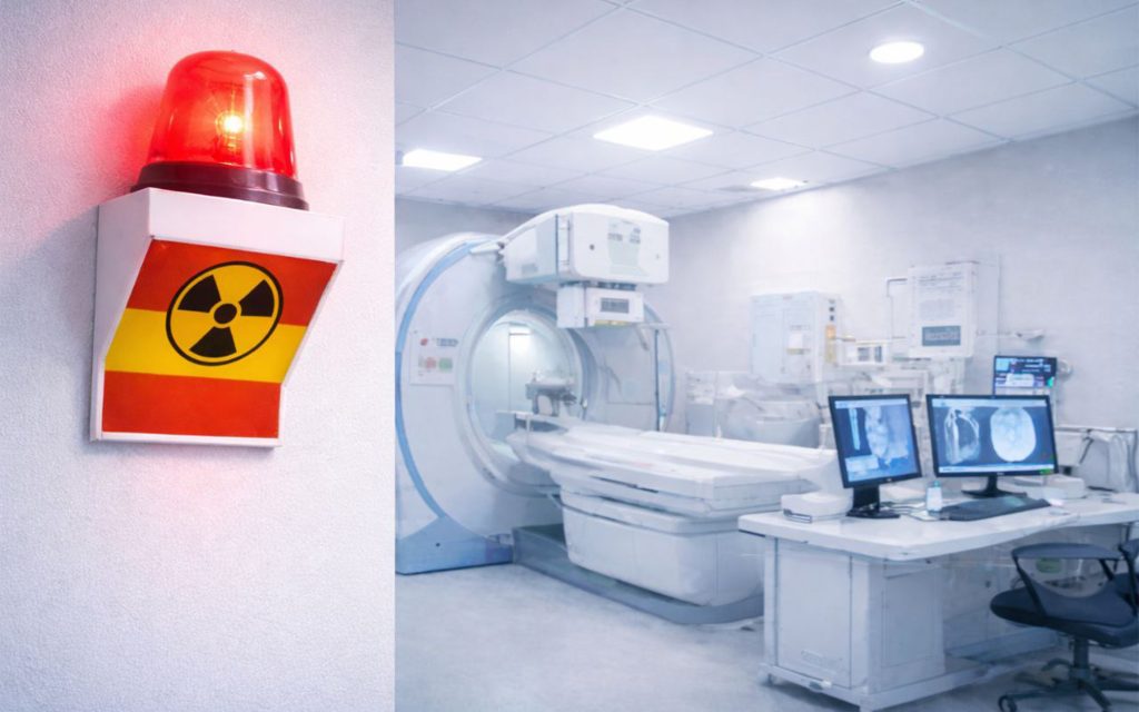 چراغ هشدار رادیولوژی چیست؟ و کاربرد آن را توضیح دهید