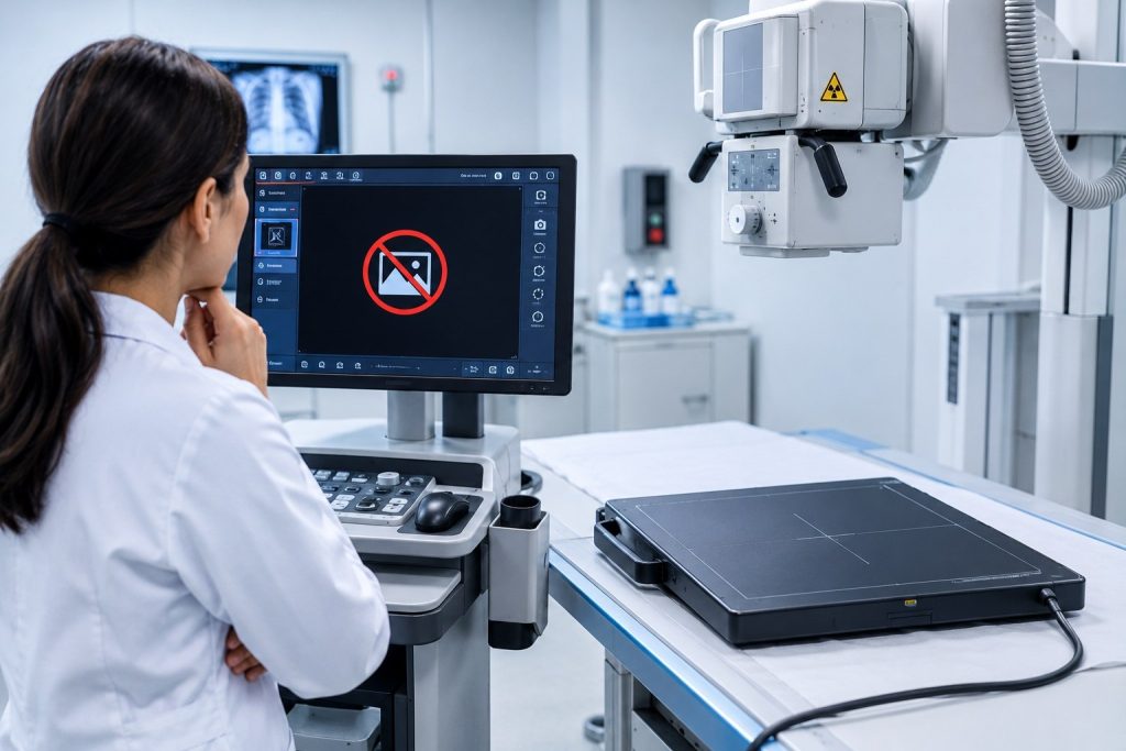 چرا پنل DR تصویر تولید نمی‌کند؟